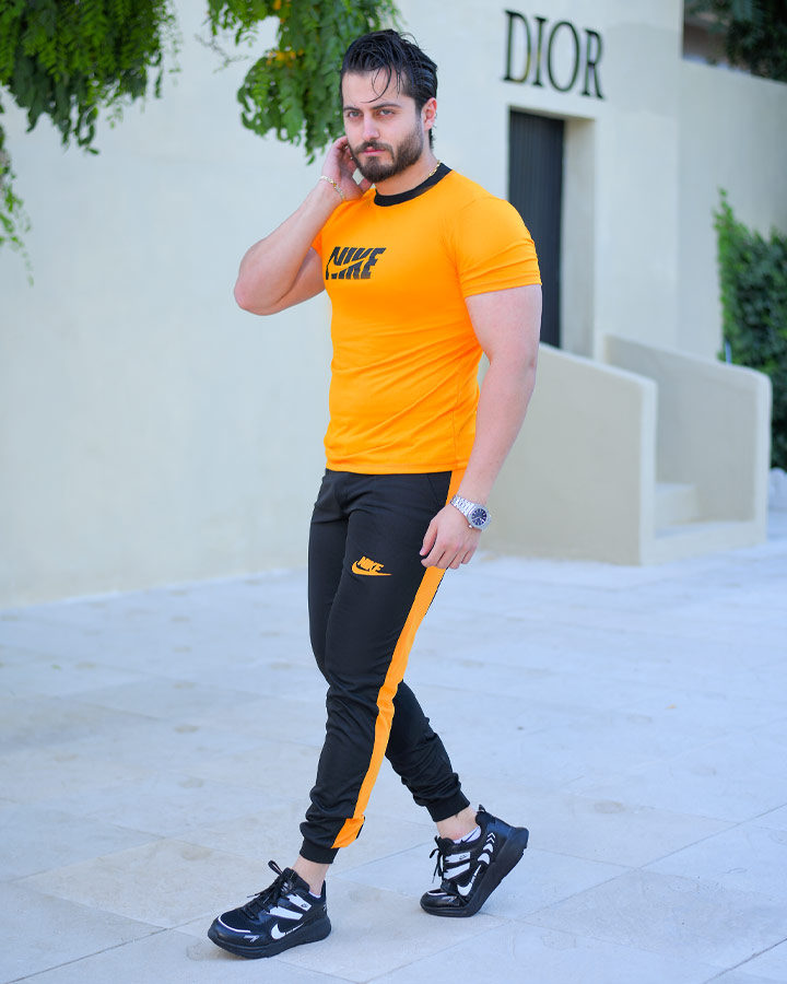 تیشرت شلوار مردانه Nike مدل Alba (زرد) کد 6343